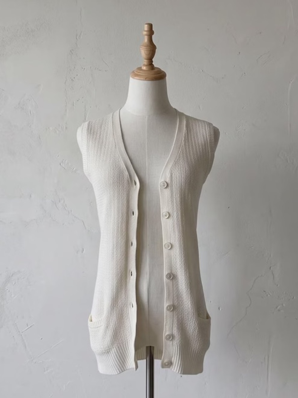 Vintage RALPH LAUREN Blue Label Linen/Silk Knit Vest